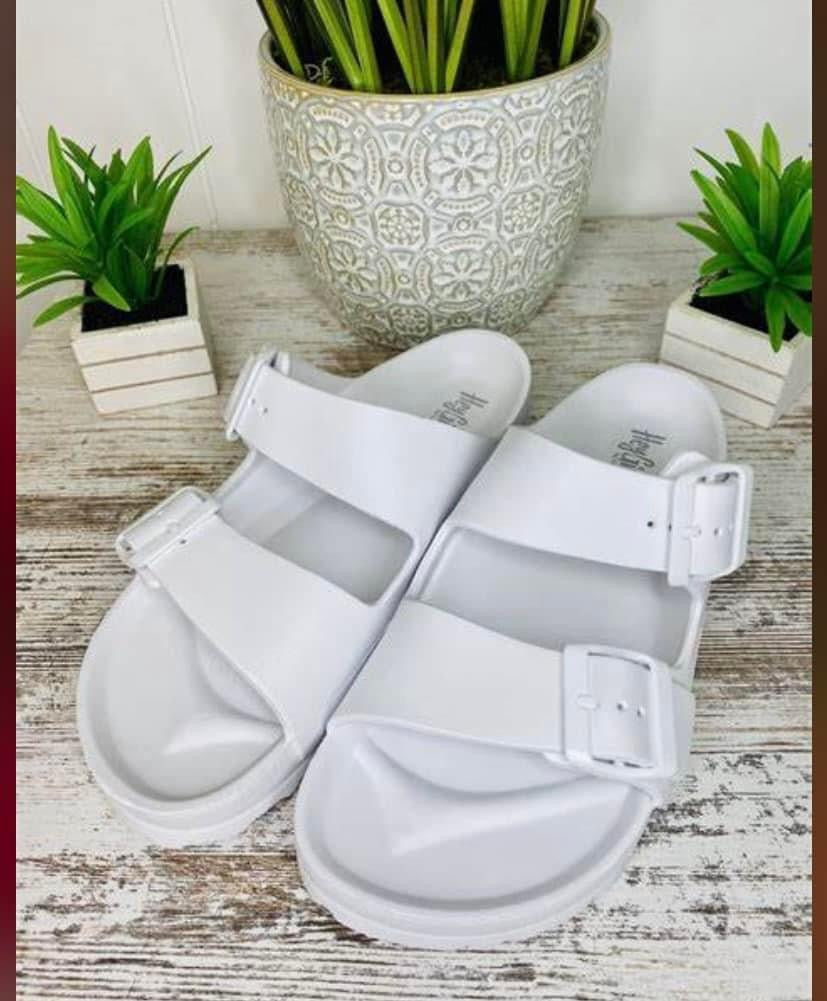 Corkys~White Sandal