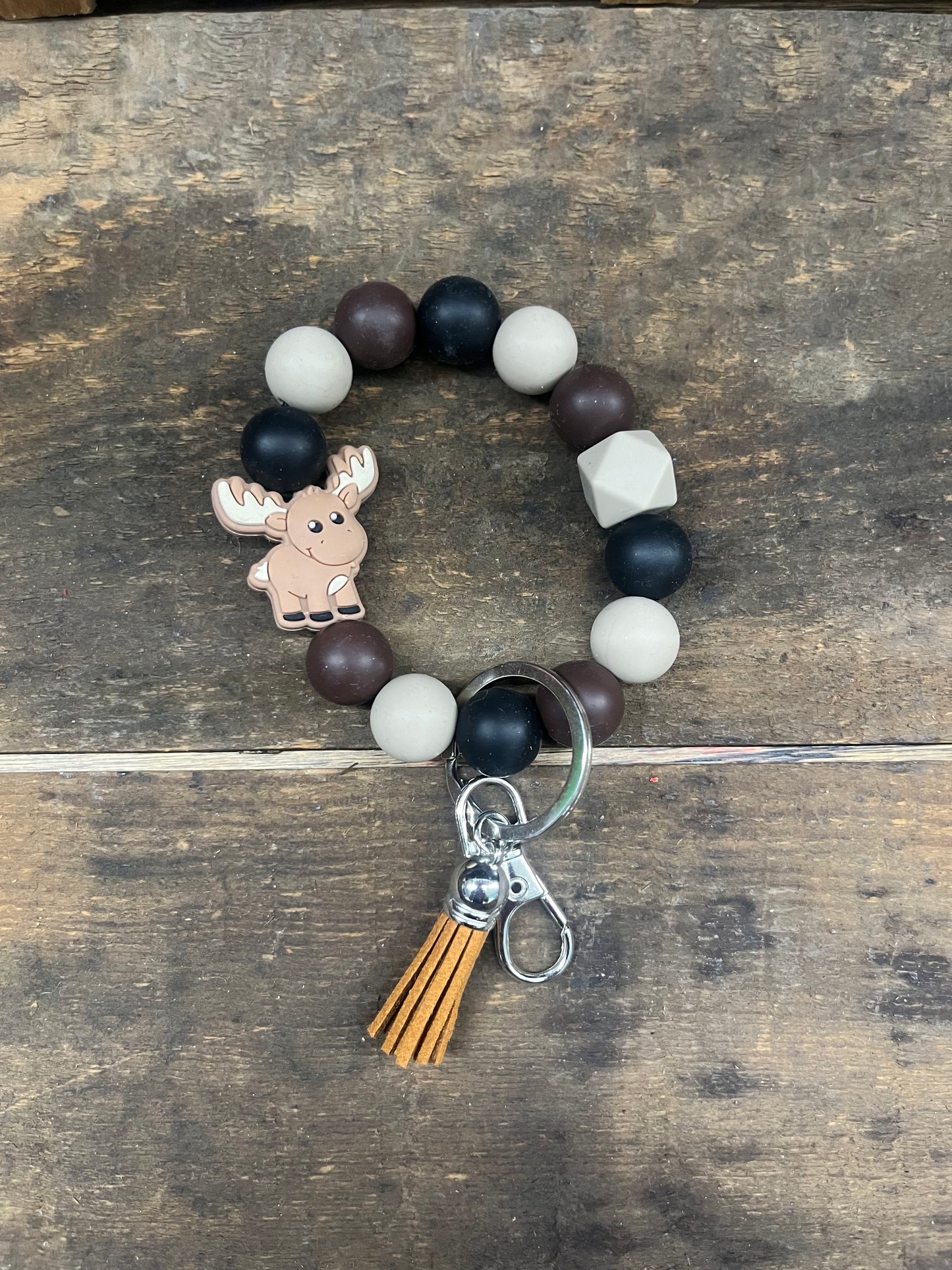 Brown/Black Keychain