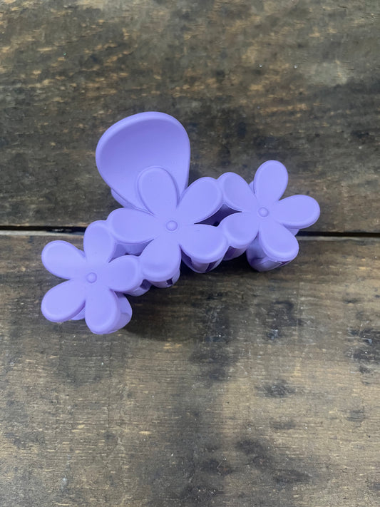 Light Purple Flower Clip