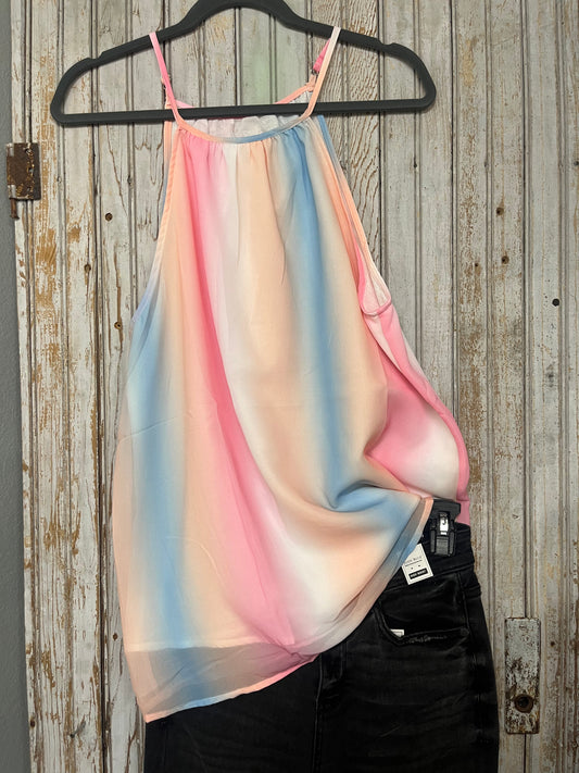 Peach-Blue-Pink Tank