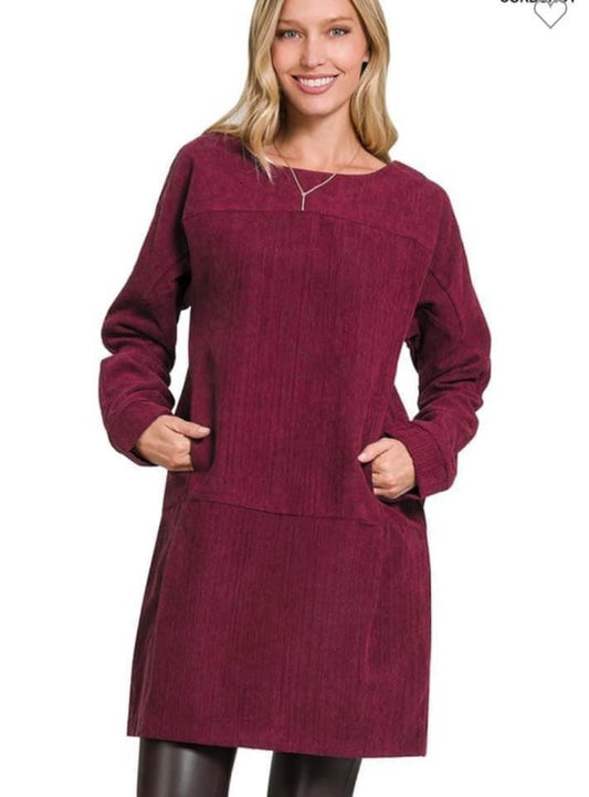 Lillia Corduroy Dress